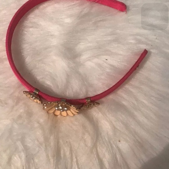 SOLD Authentic Juicy Couture Pink Flower Headband - Picture 2 of 3